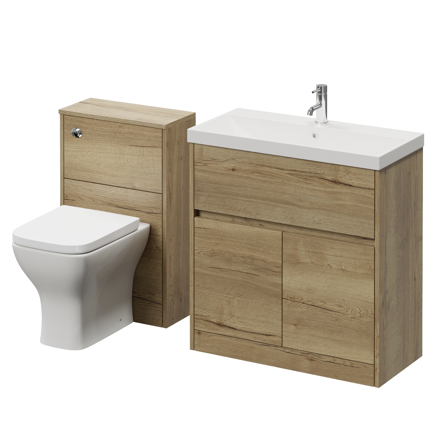 Montego Vanity Unit and Toilet Suite with Rimini Basin