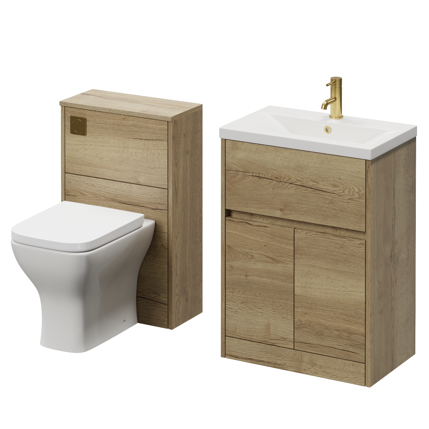Montego Vanity Unit and Toilet Suite with Glide Basin