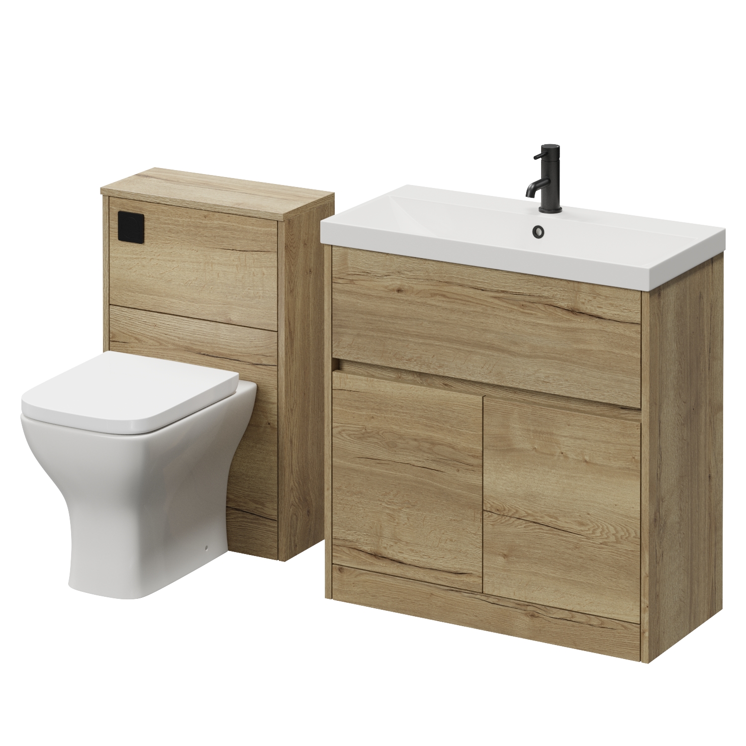 Montego Vanity Unit and Toilet Suite with Rimini Basin