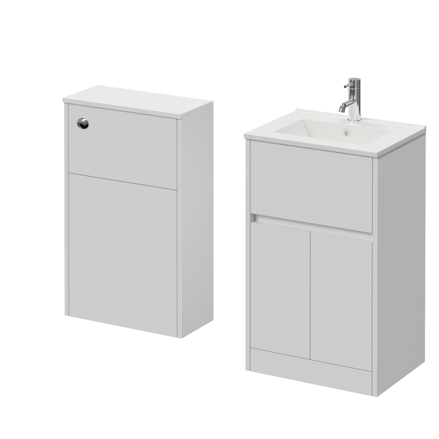 Montego Vanity Unit and Toilet Suite with Arc Basin