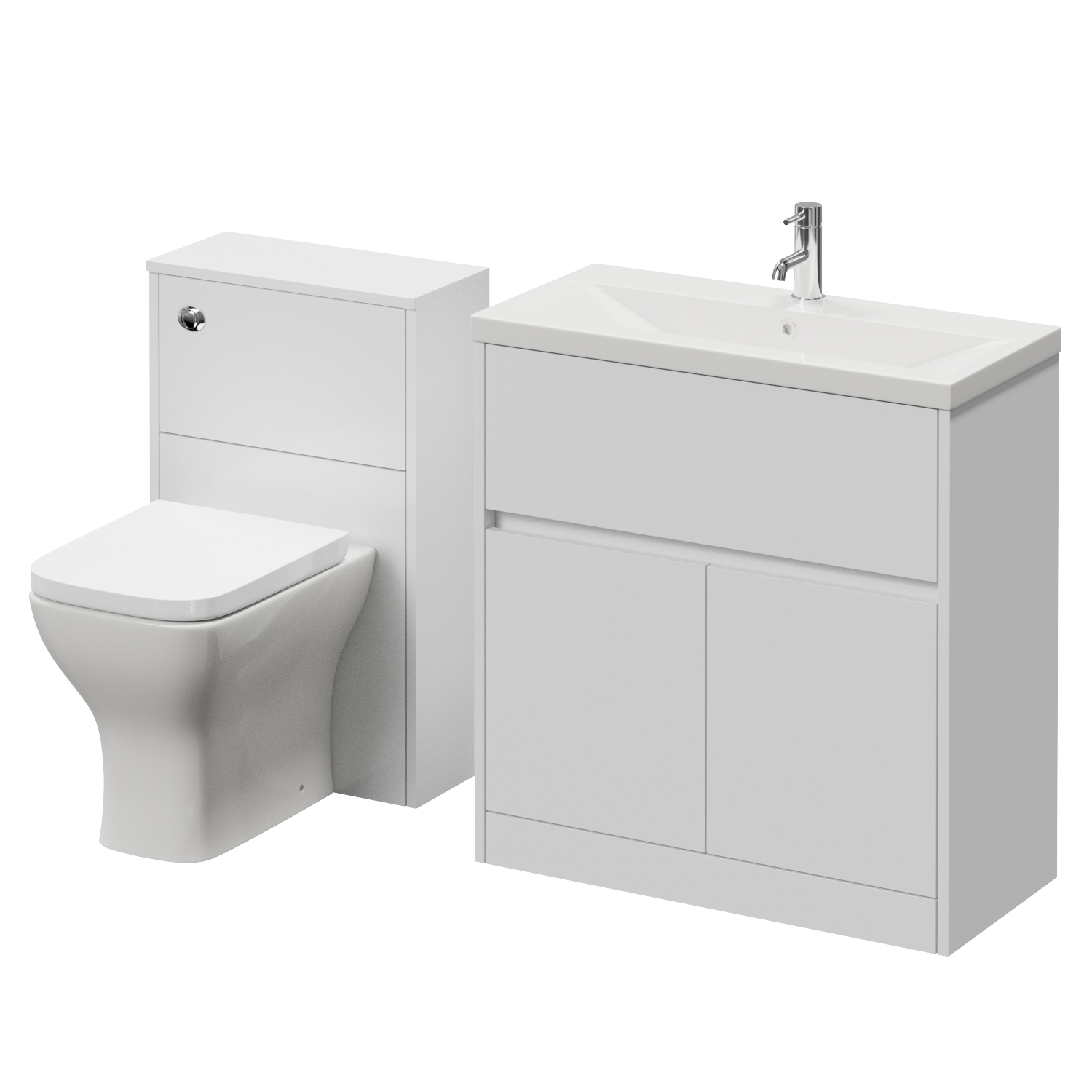 Montego Vanity Unit and Toilet Suite with Glide Basin