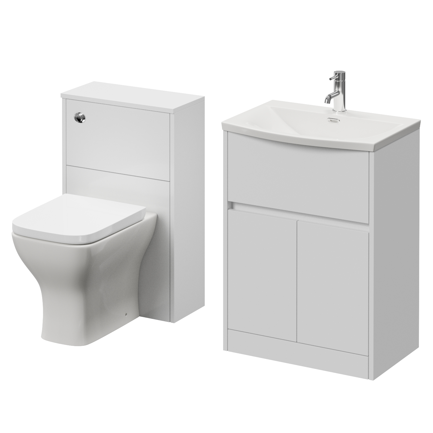 Montego Vanity Unit and Toilet Suite with Angel Basin
