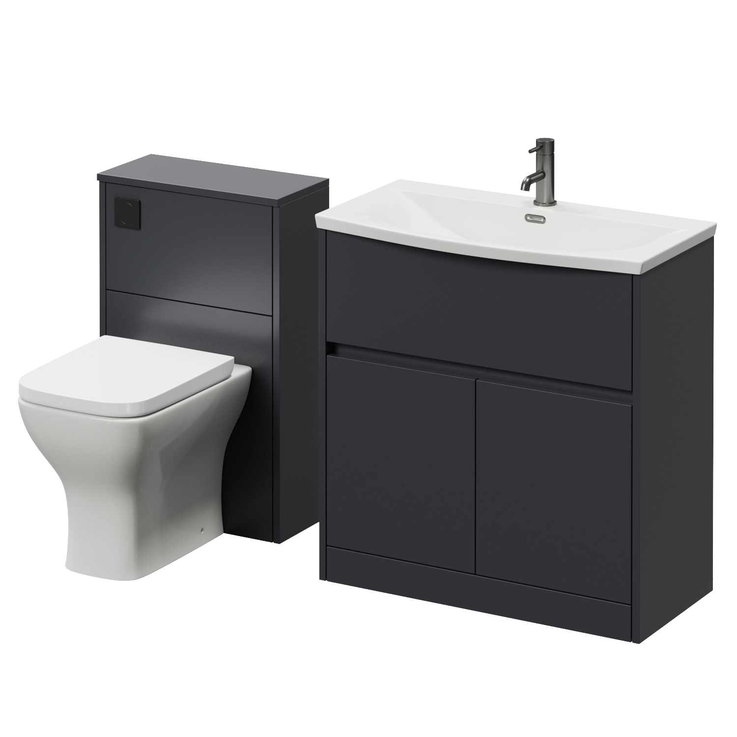 Montego Vanity Unit and Toilet Suite with Angel Basin