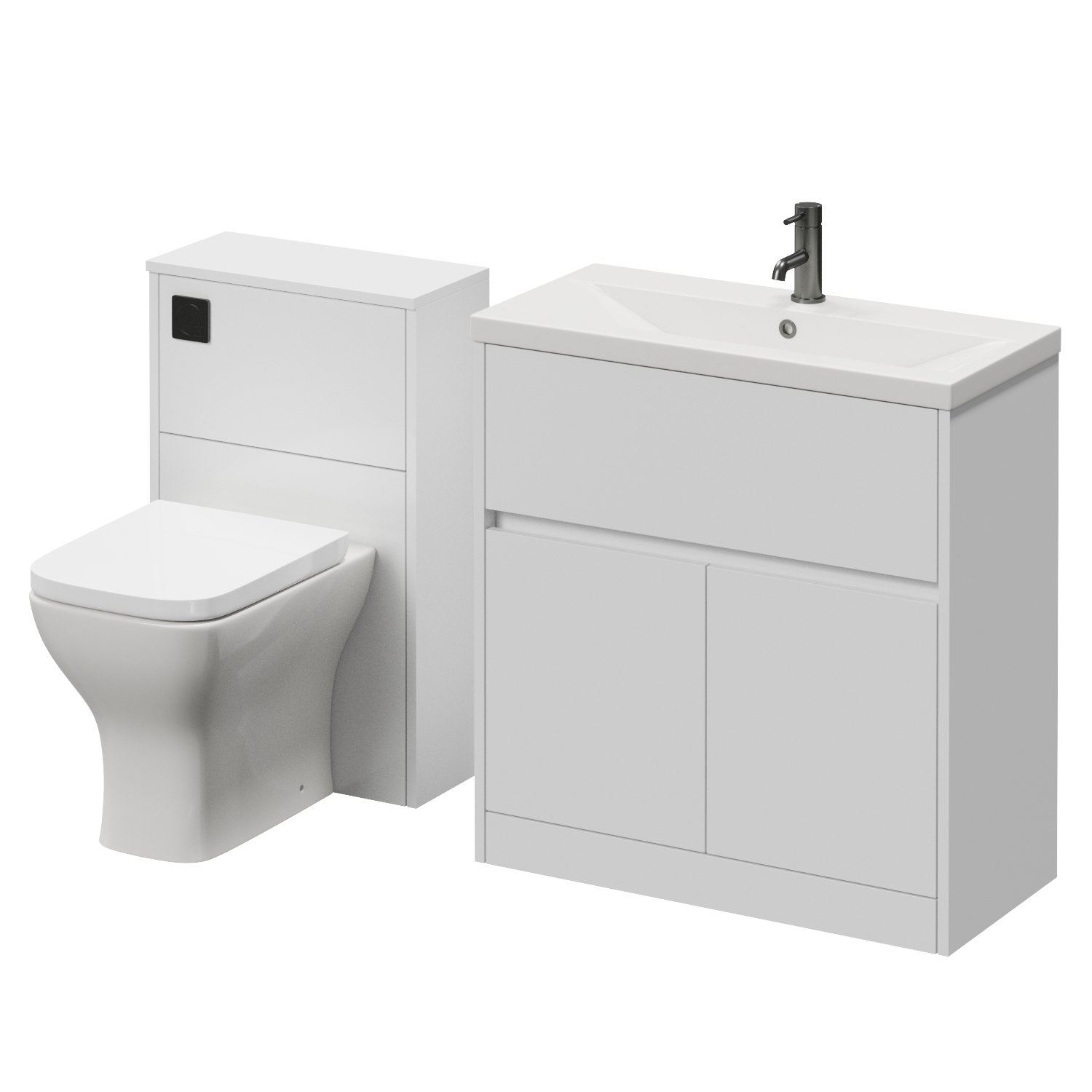 Montego Vanity Unit and Toilet Suite with Glide Basin