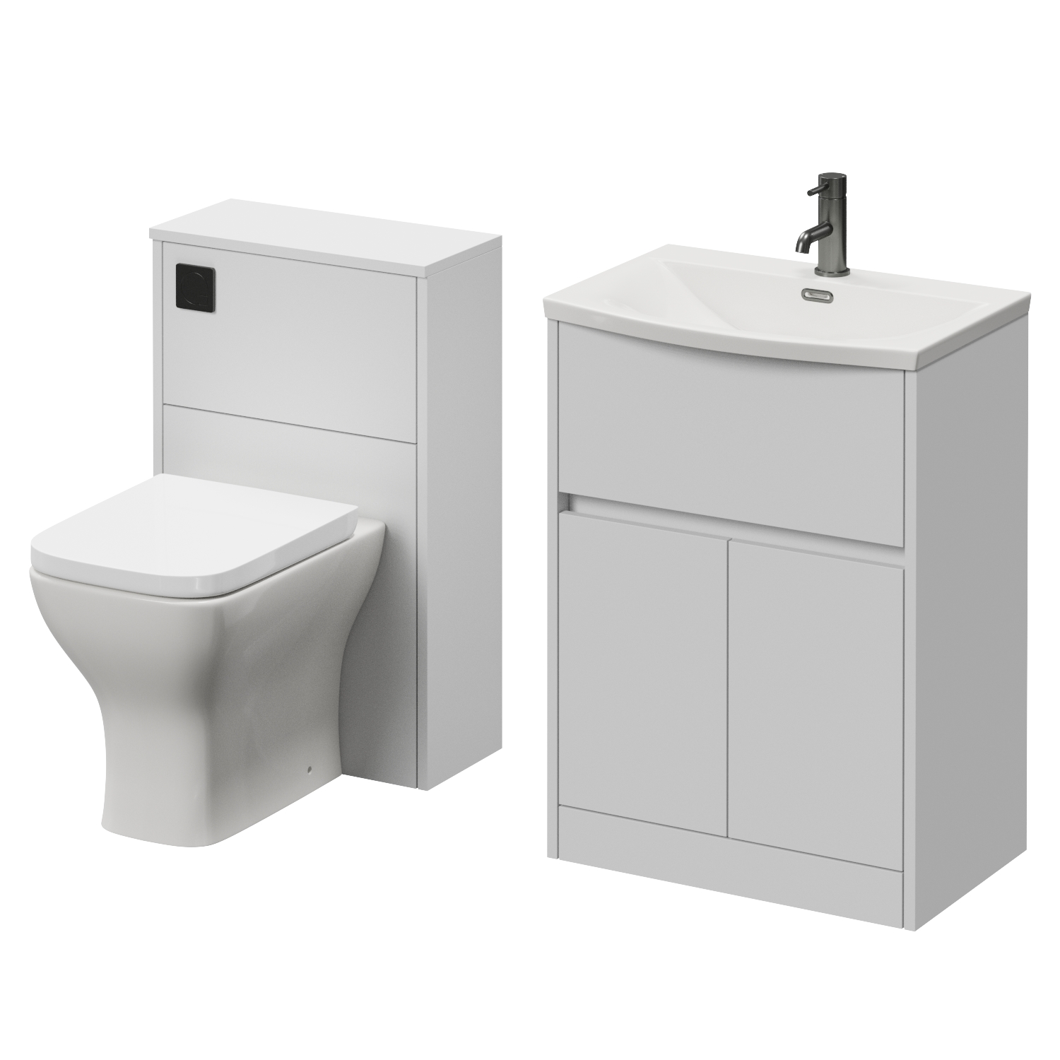 Montego Vanity Unit and Toilet Suite with Rimini Basin