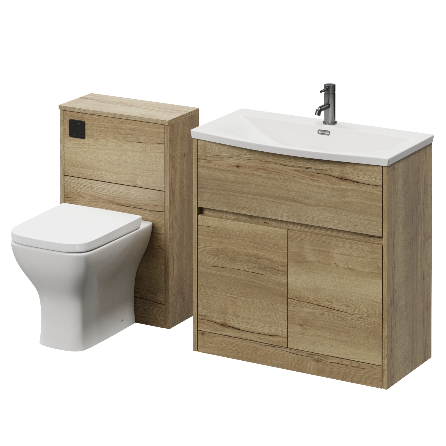 Montego Vanity Unit and Toilet Suite with Angel Basin