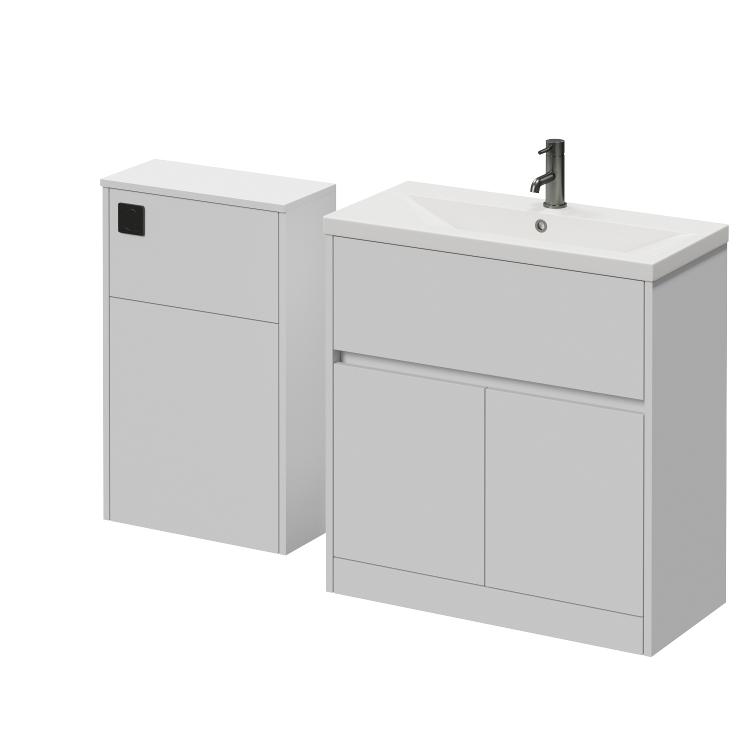 Montego Vanity Unit and Toilet Suite with Glide Basin