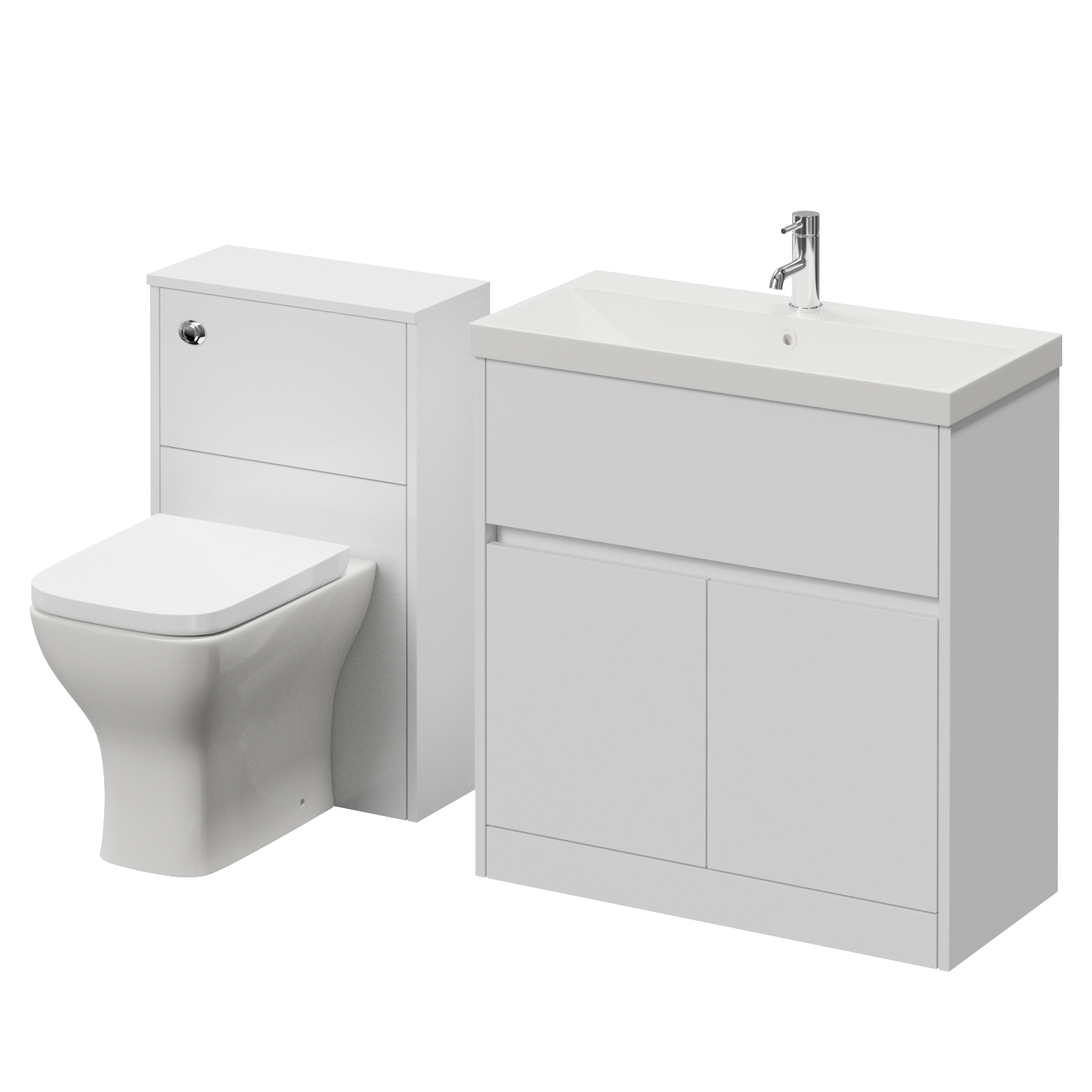 Montego Vanity Unit and Toilet Suite with Rimini Basin