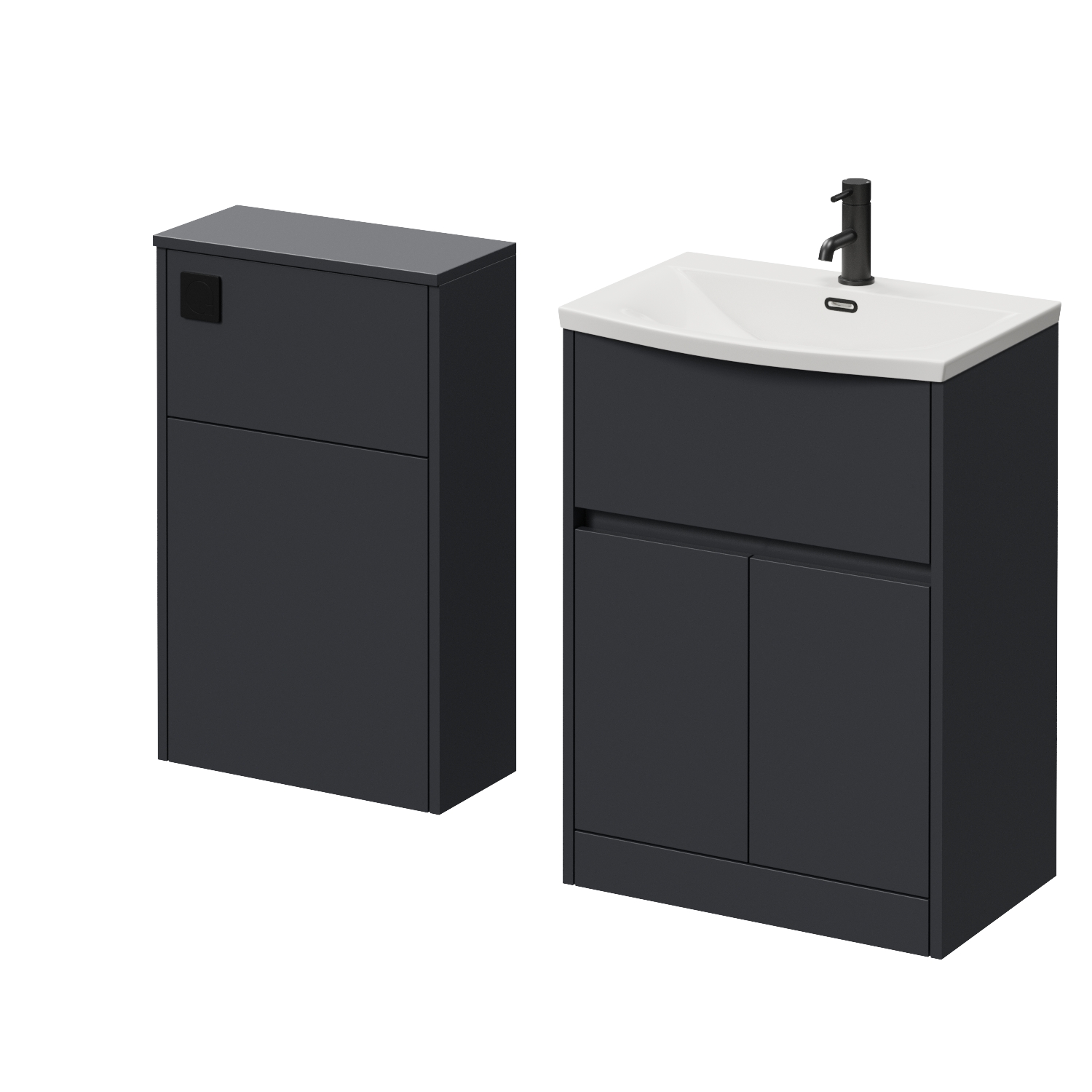 Montego Vanity Unit and Toilet Suite with Angel Basin