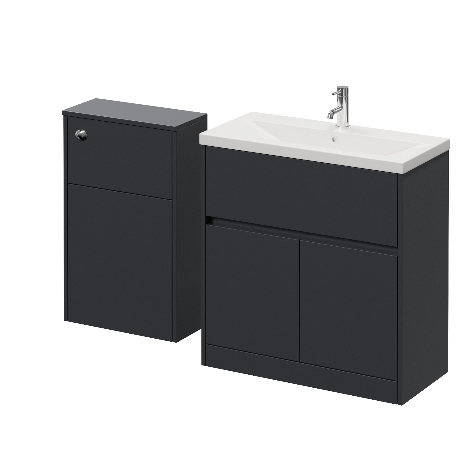 Montego Vanity Unit and Toilet Suite with Glide Basin