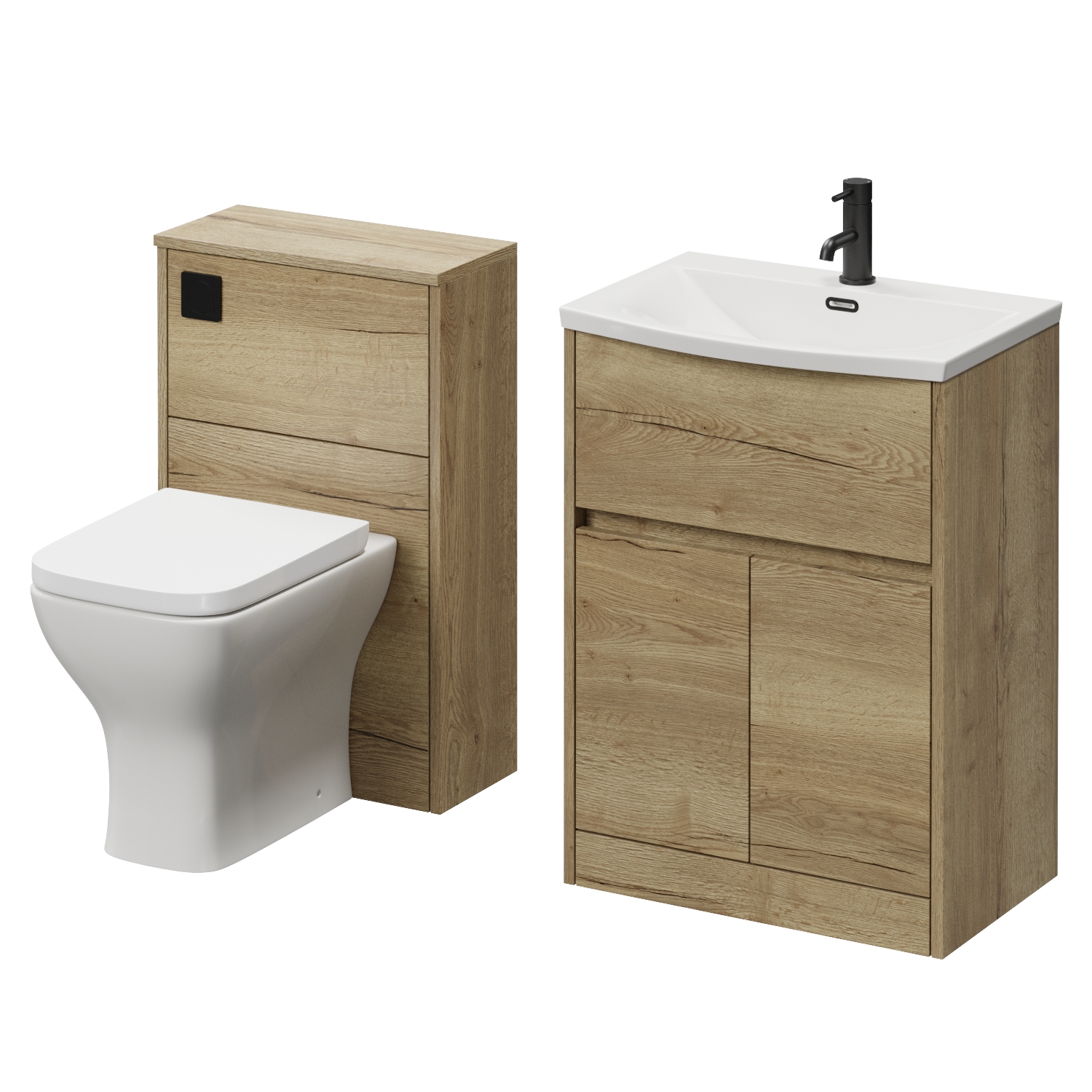 Montego Vanity Unit and Toilet Suite with Rimini Basin