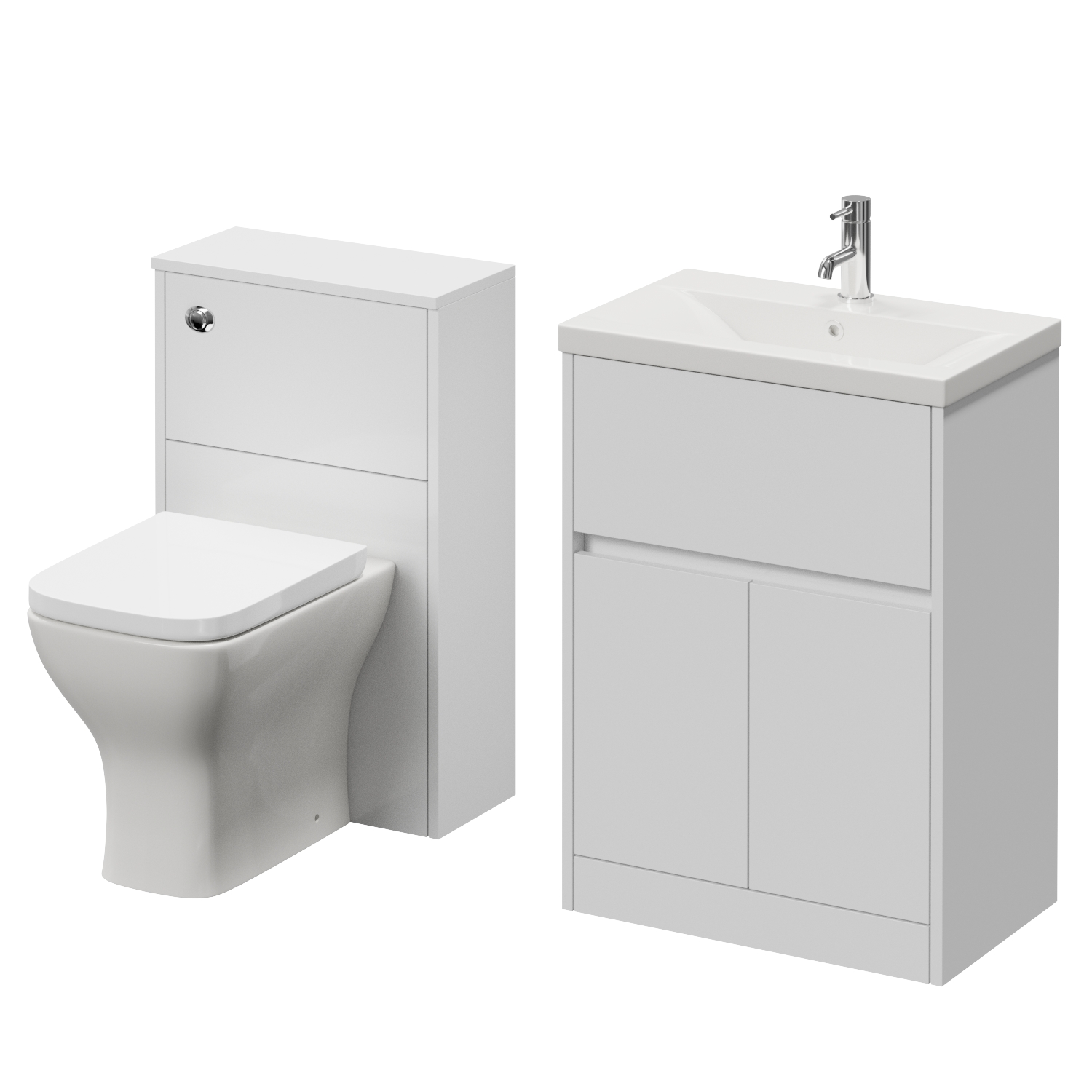 Montego Vanity Unit and Toilet Suite with Glide Basin