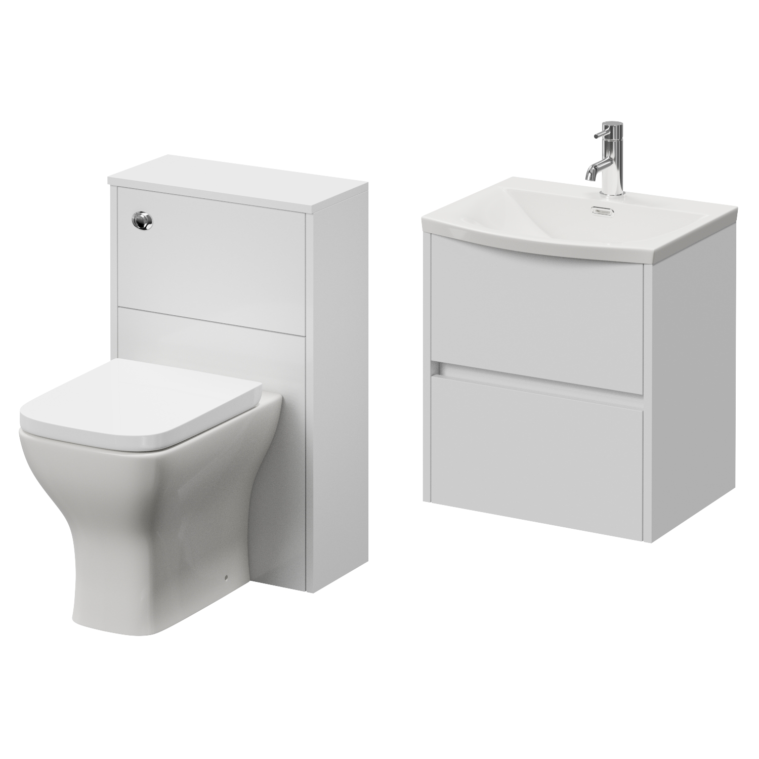 Montego Vanity Unit and Toilet Suite with Angel Basin