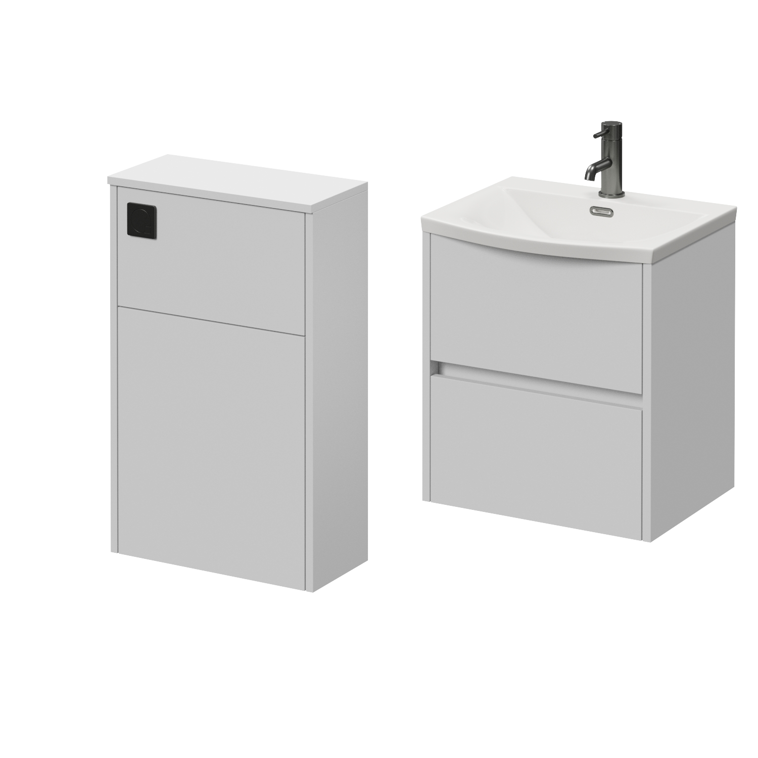 Montego Vanity Unit and Toilet Suite with Angel Basin