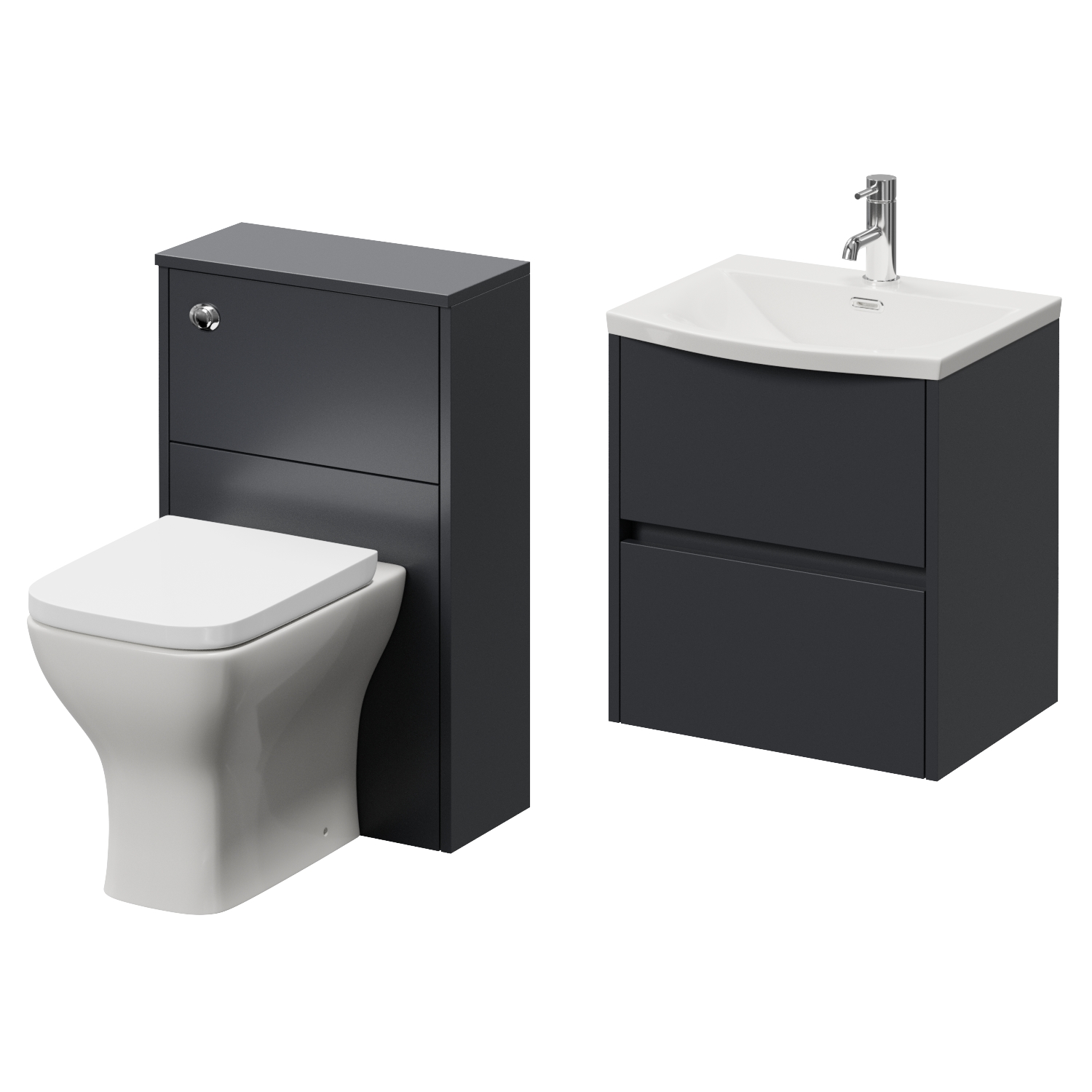 Montego Vanity Unit and Toilet Suite with Angel Basin