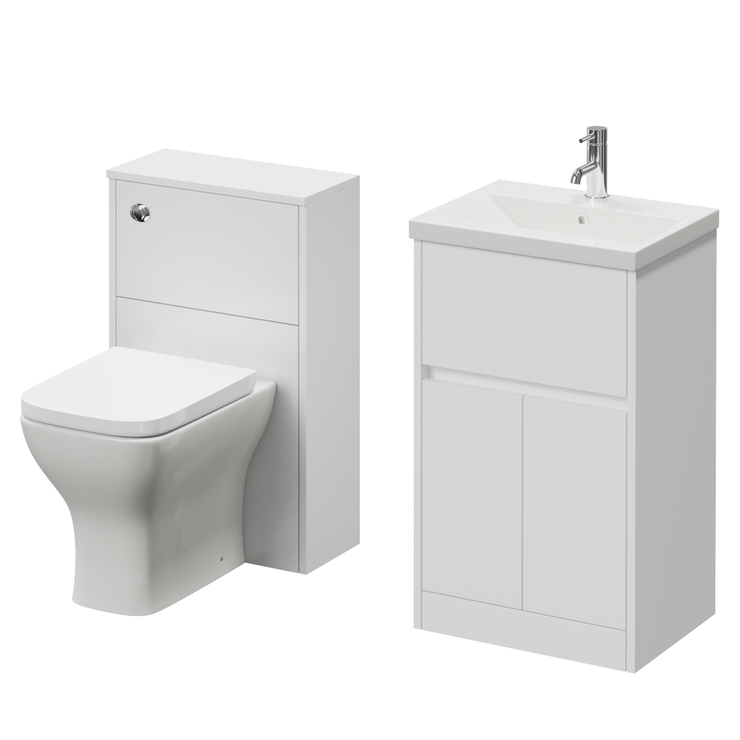 Montego Vanity Unit and Toilet Suite with Glide Basin