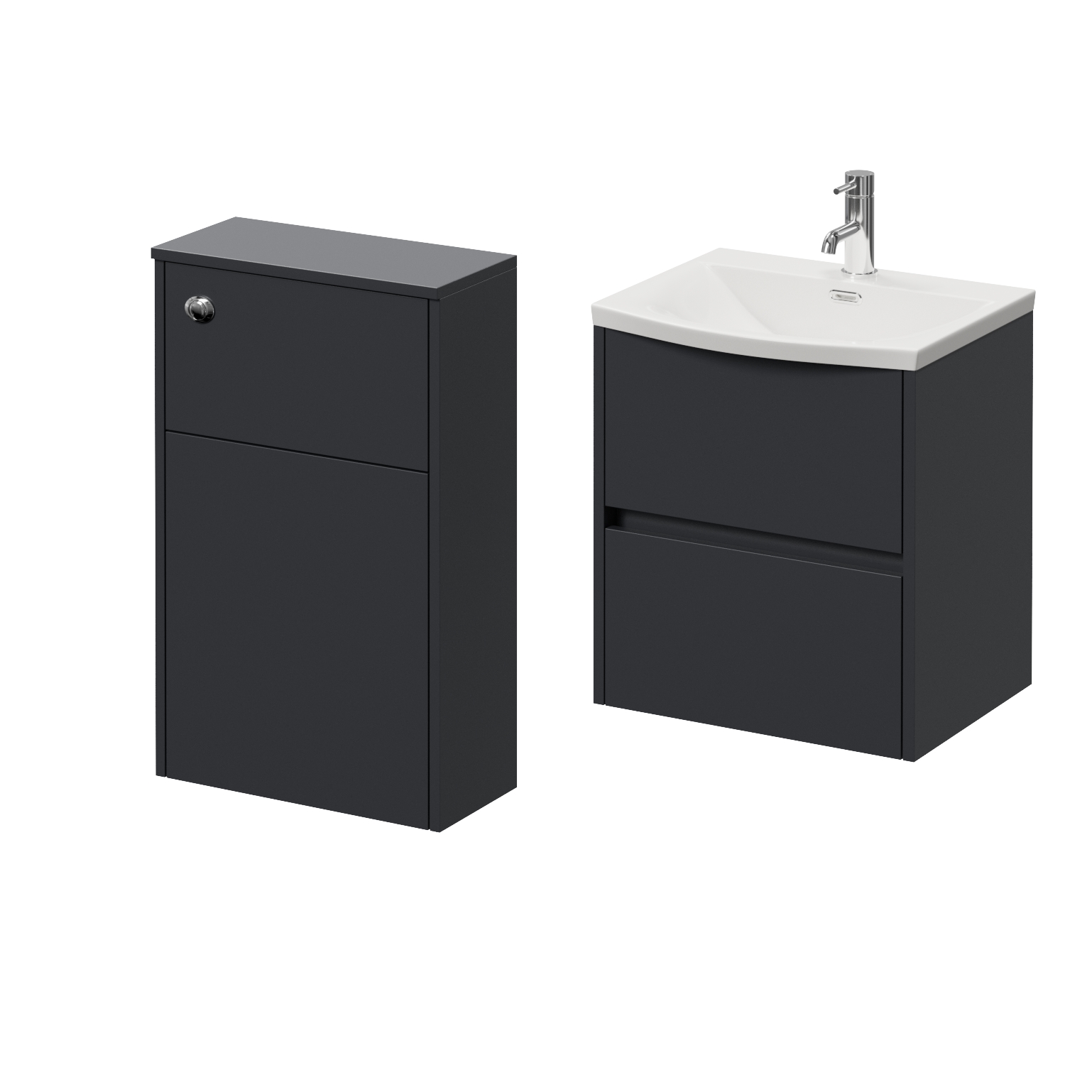 Montego Vanity Unit and Toilet Suite with Angel Basin