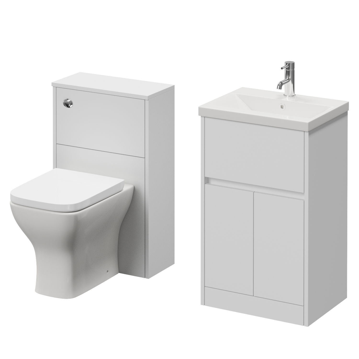 Montego Vanity Unit and Toilet Suite with Glide Basin