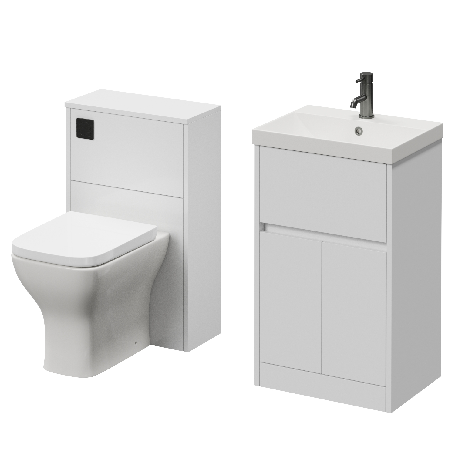 Montego Vanity Unit and Toilet Suite with Rimini Basin