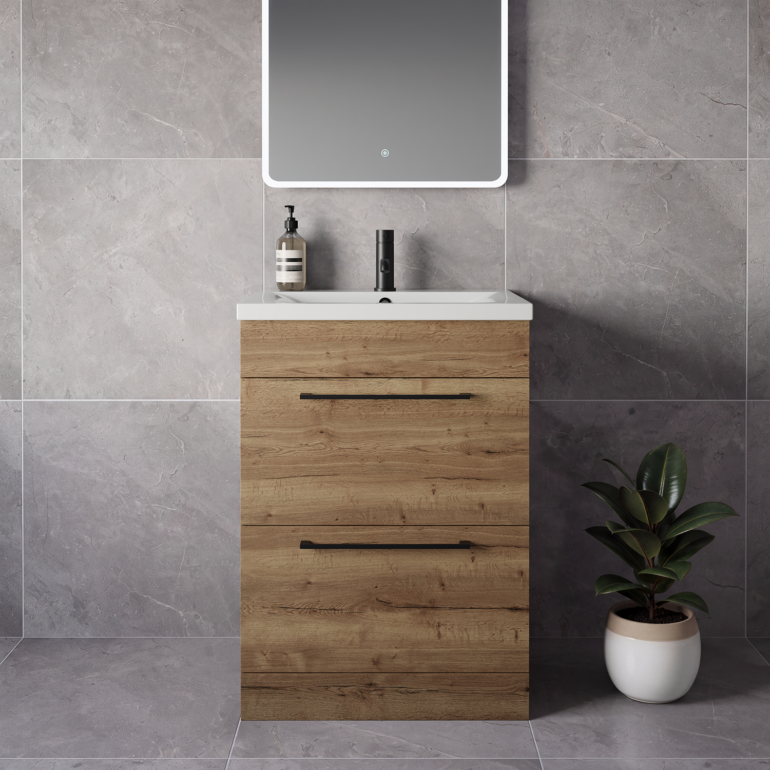 Napoli 460 2 Drawer Vanity Unit with Glide Basin