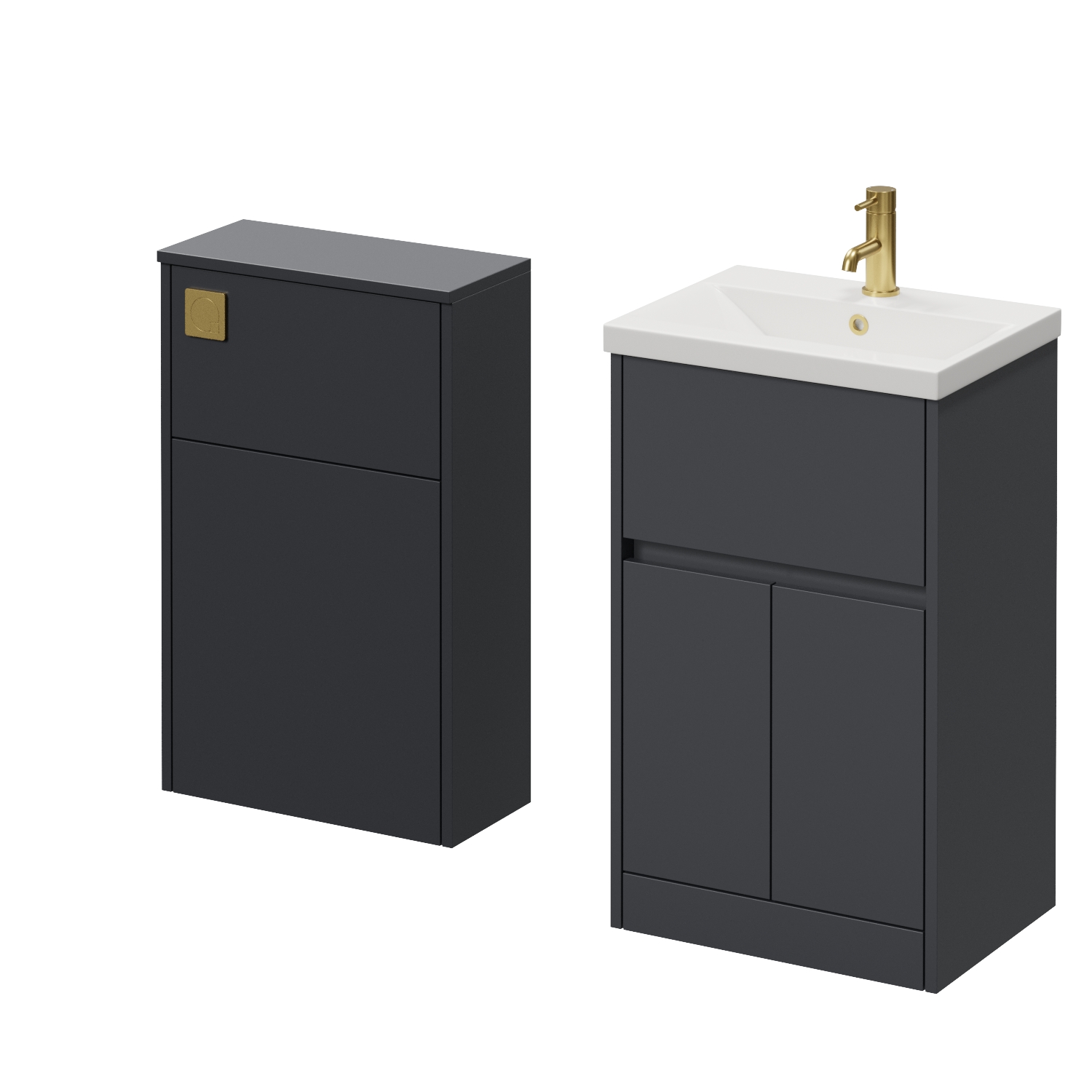 Montego Vanity Unit and Toilet Suite with Glide Basin
