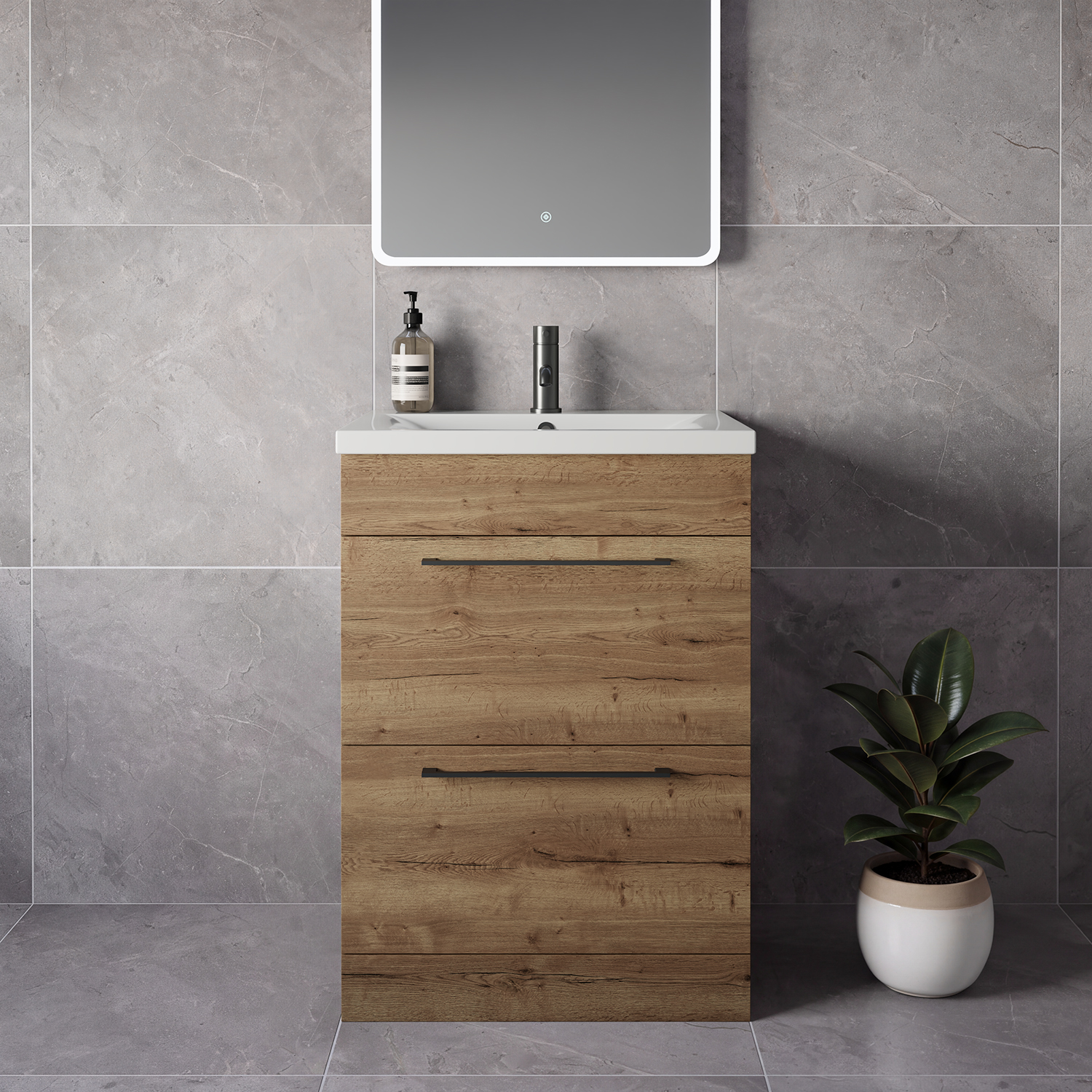 Napoli 460 2 Drawer Vanity Unit with Glide Basin