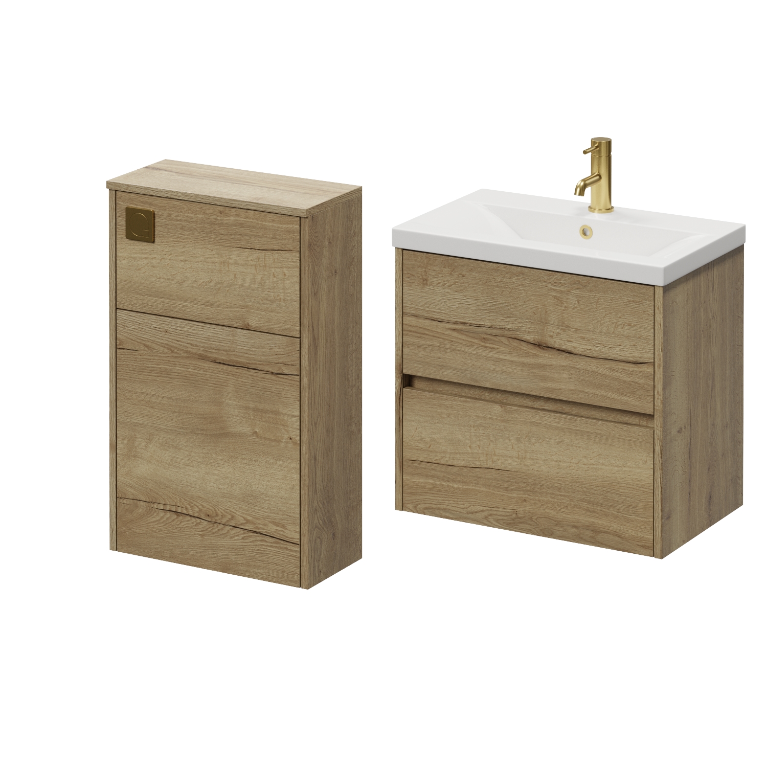 Montego Wall Mounted Vanity Unit and Toilet Suite with Glide Basin
