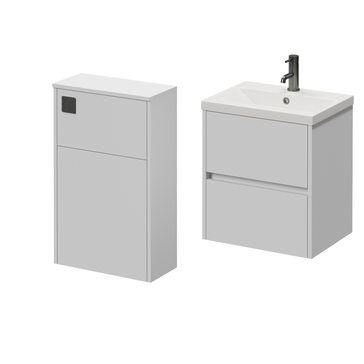 Montego Wall Mounted Vanity Unit and Toilet Suite with Glide Basin