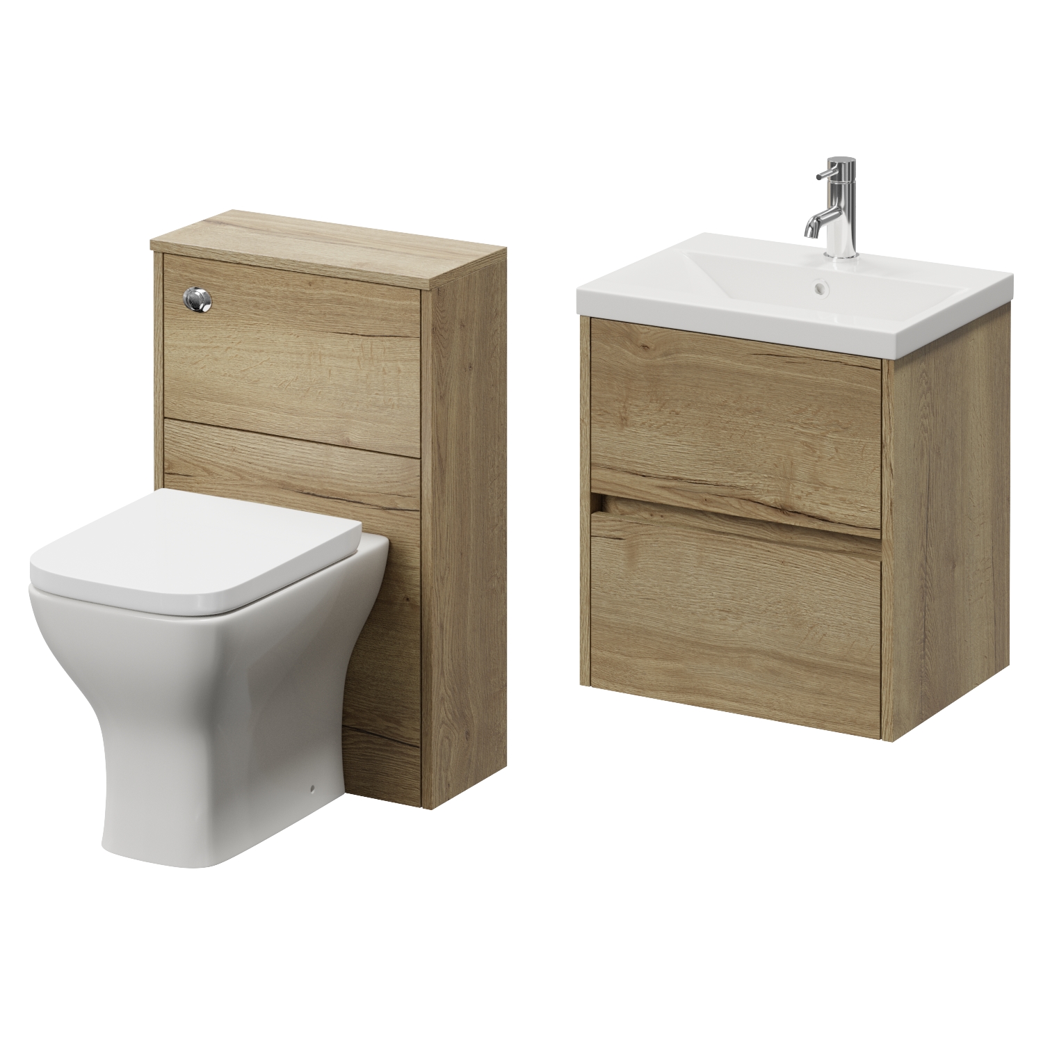 Montego Wall Mounted Vanity Unit and Toilet Suite with Glide Basin
