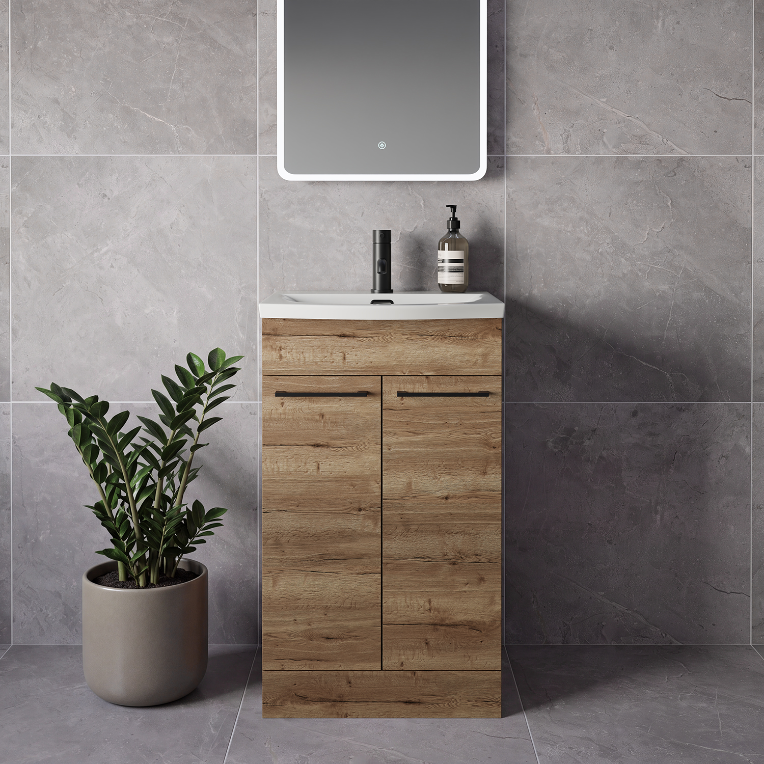 Napoli 390 2 Door Vanity Unit with Arc Basin