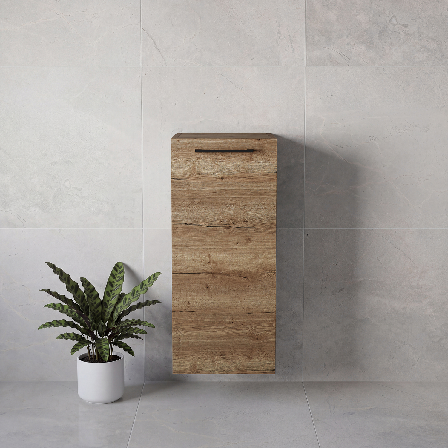 Napoli Wall Mounted Single Door Side Cabinet