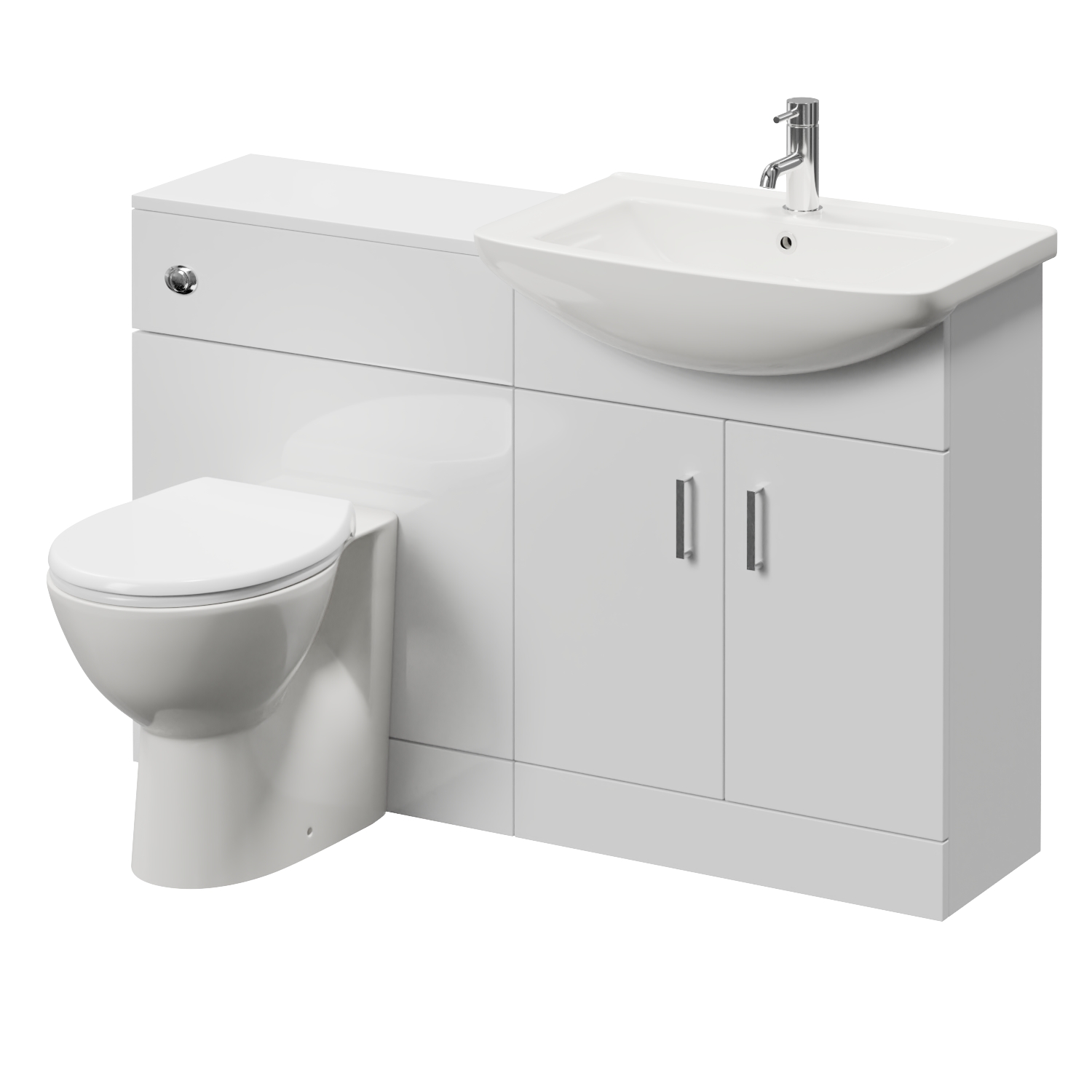 Modena Cento 2 Door Vanity Unit Toilet Suite