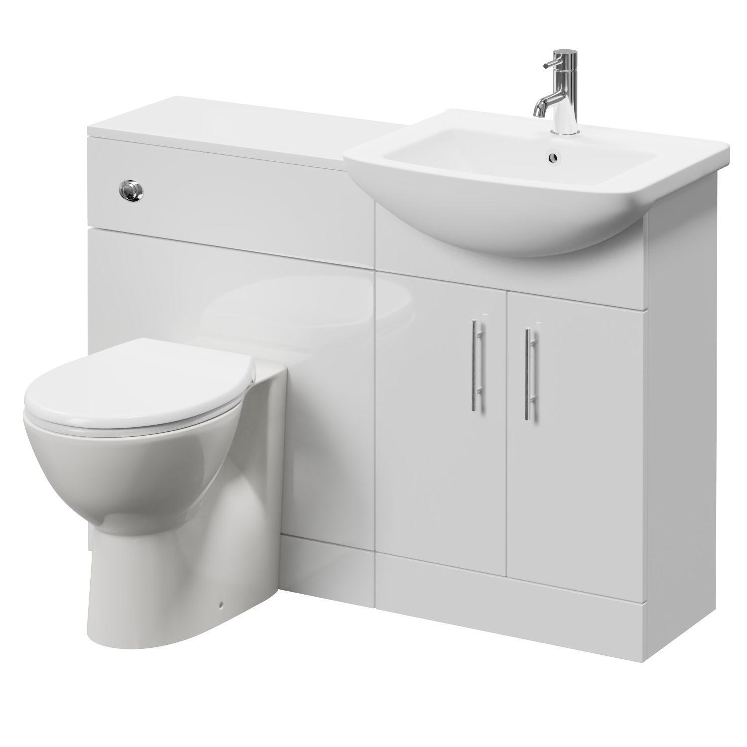 Modena Cento 2 Door Vanity Unit Toilet Suite