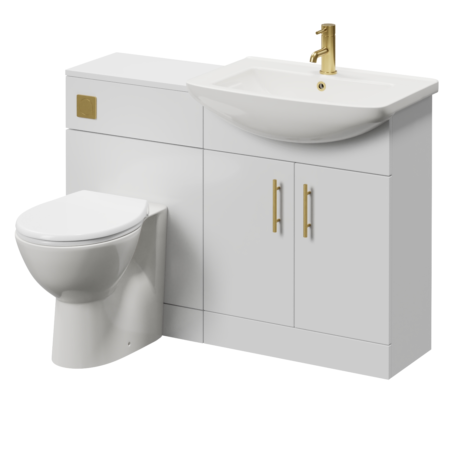 Modena 2 Door Vanity Unit Toilet Suite
