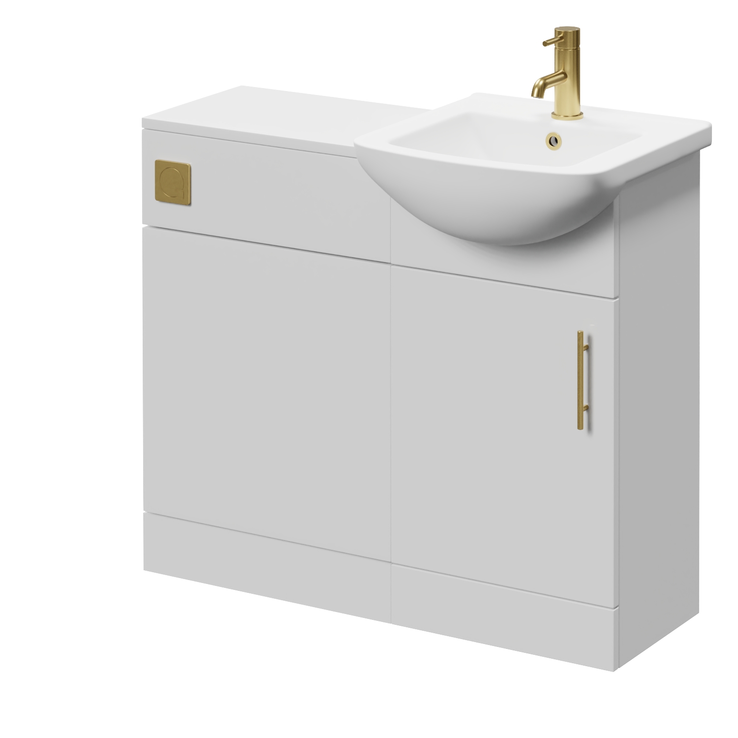 Modena Single Door Vanity Unit Toilet Suite