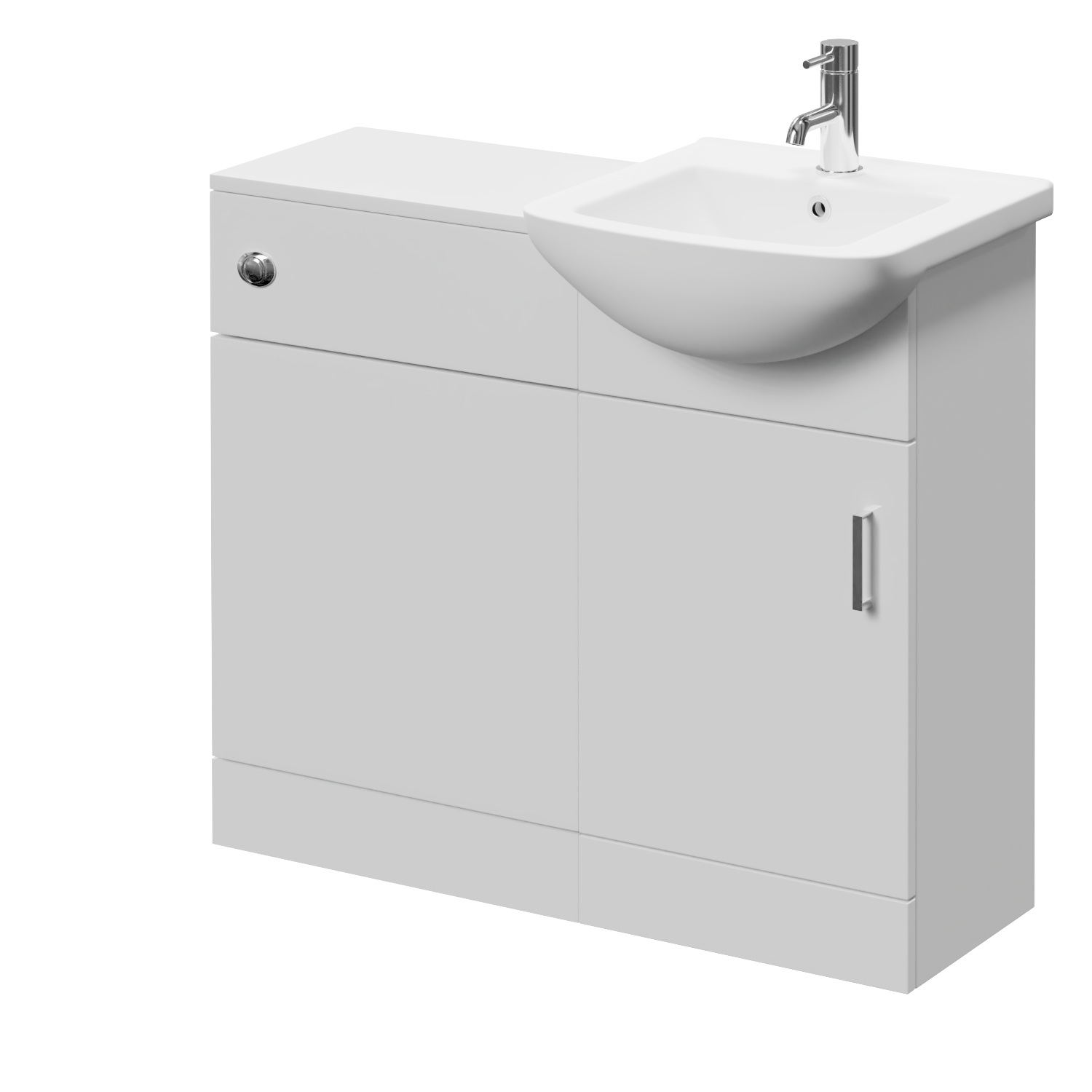Modena Single Door Vanity Unit Toilet Suite
