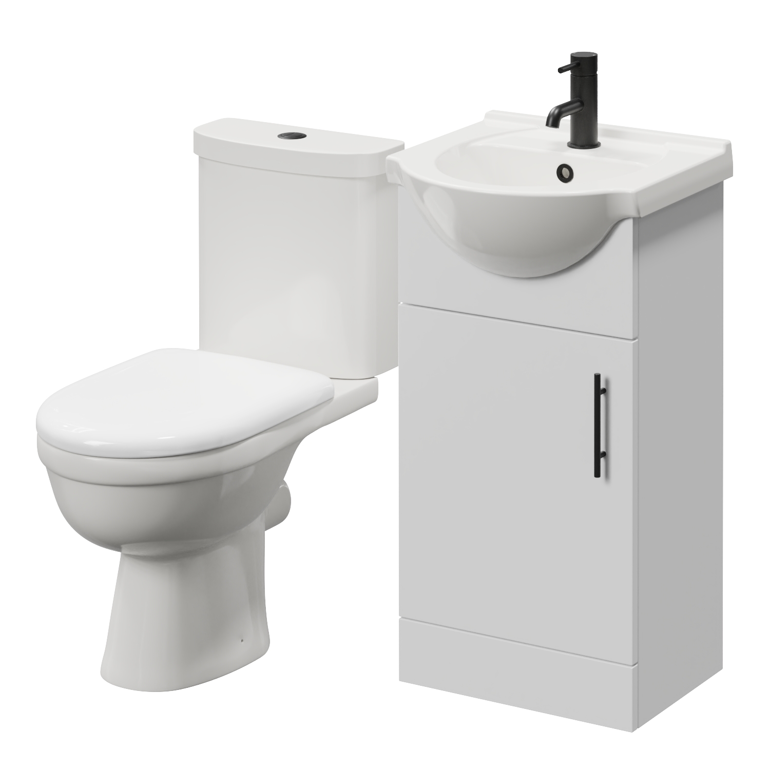 Alexander James Single Door Vanity Unit and Ideal Toilet Suite
