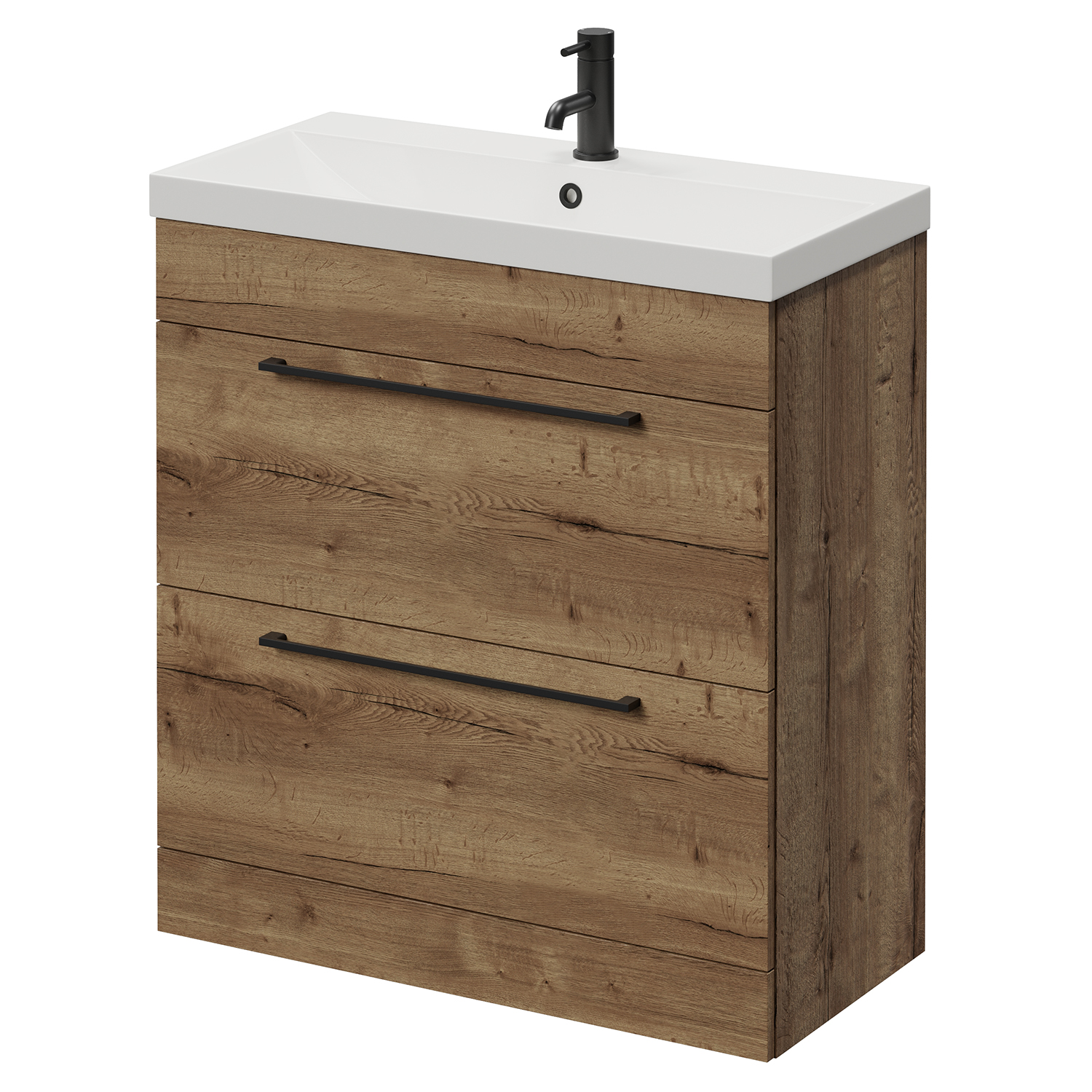 Napoli 390 2 Drawer Vanity Unit with Rimini Basin
