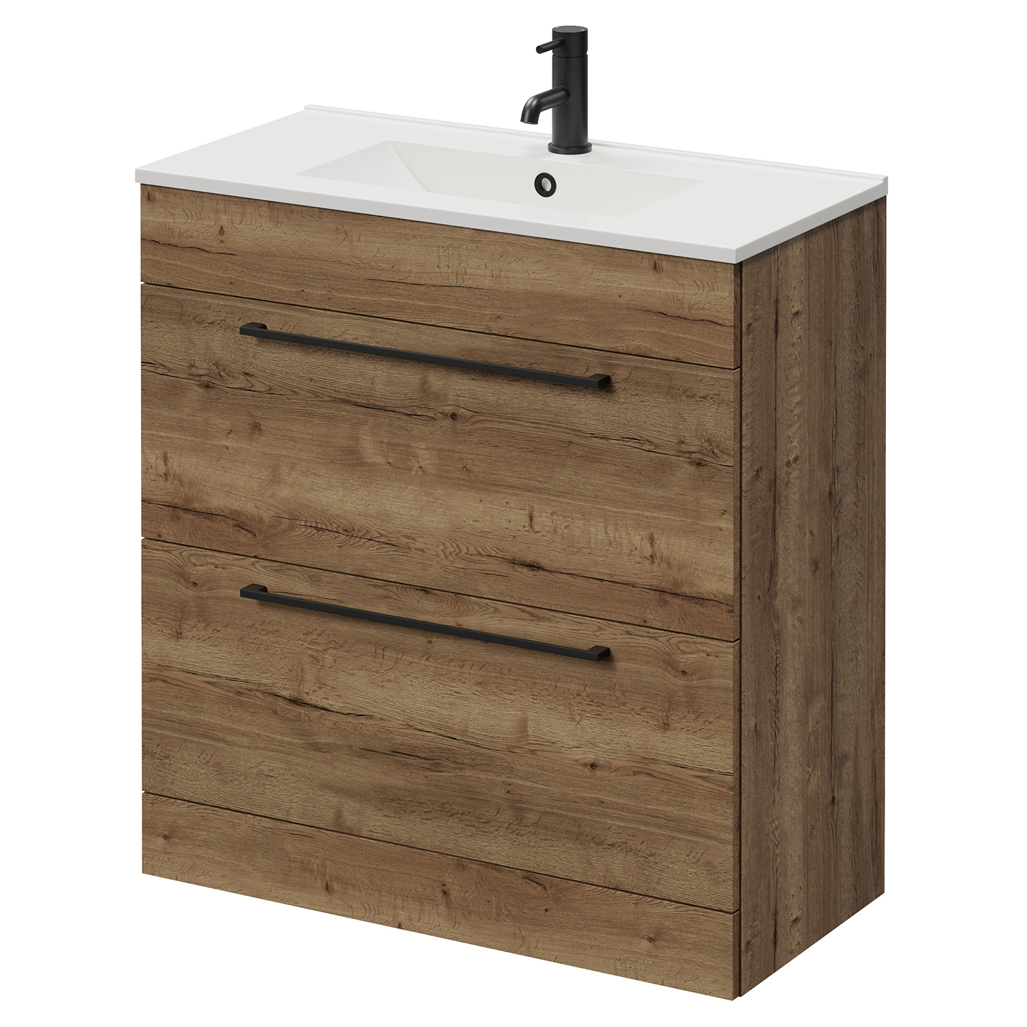 Napoli 390 2 Drawer Vanity Unit with Angel Basin