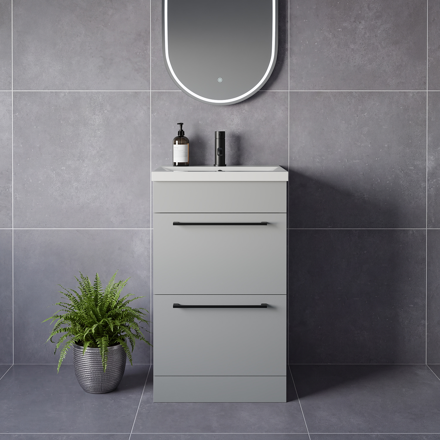 Napoli 390 2 Drawer Vanity Unit with Glide Basin