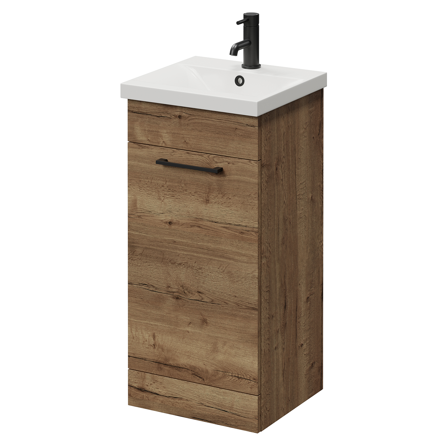 Napoli 390 Single Door Vanity Unit with Glide Basin