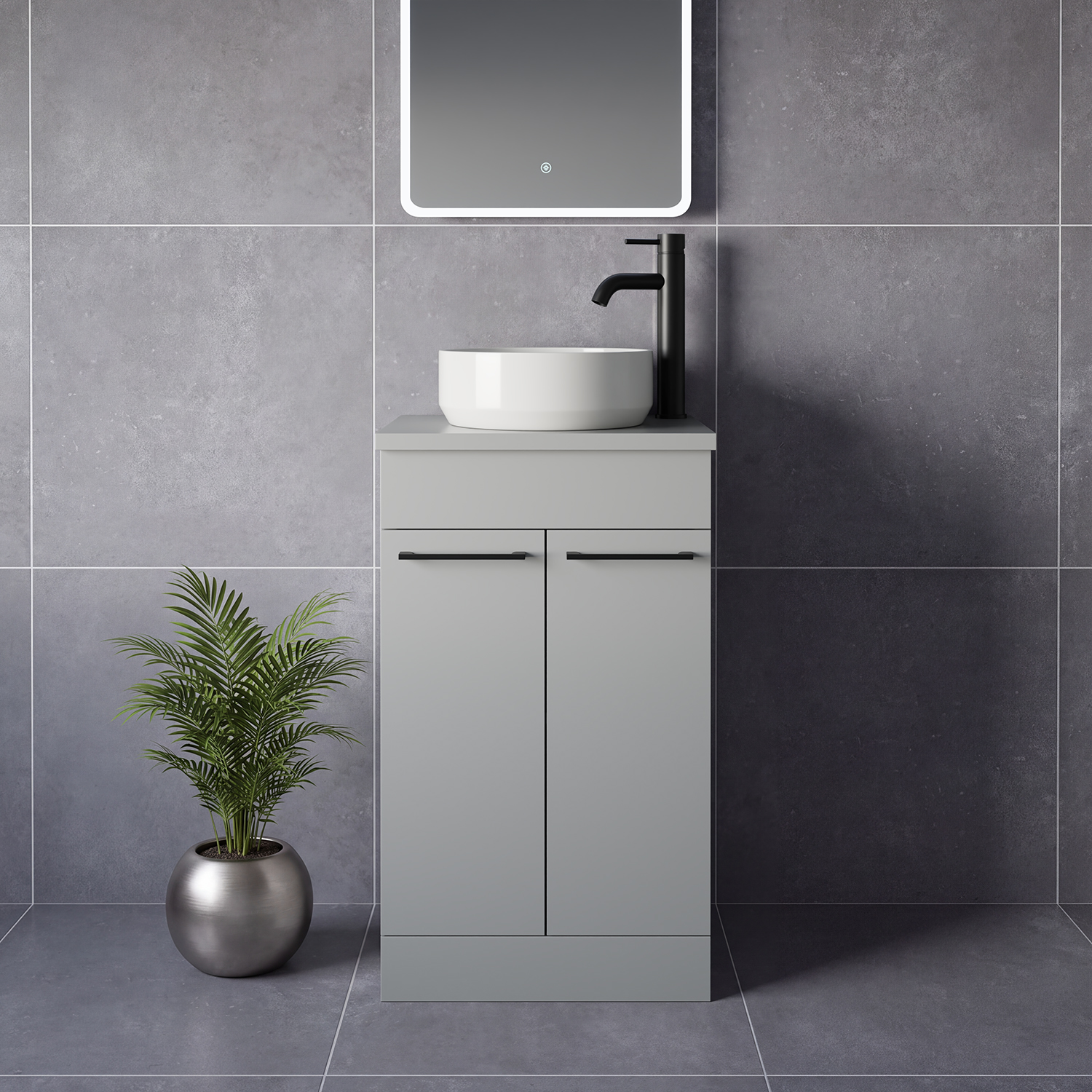 Napoli 390 2 Door Vanity Unit for Countertop Basins