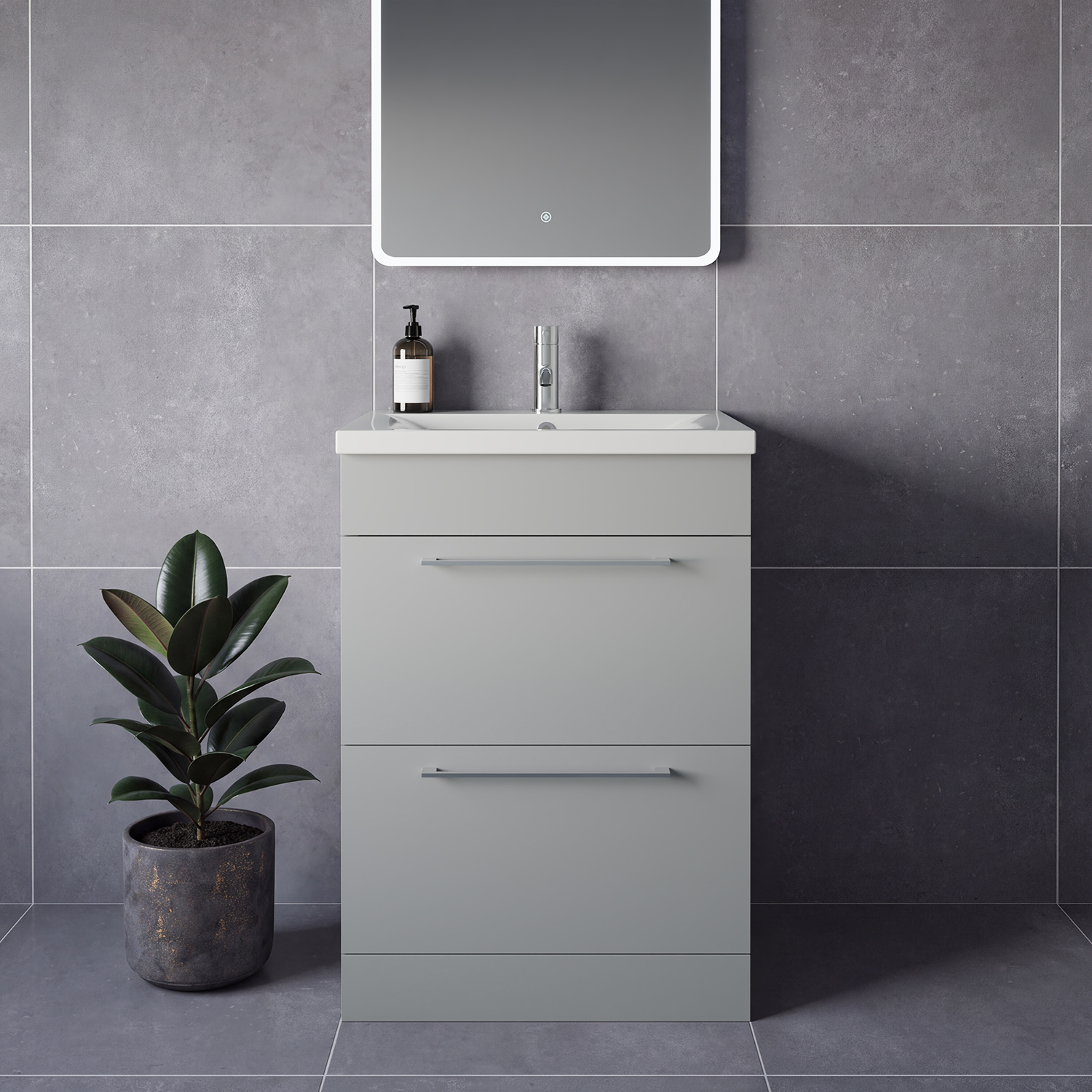 Napoli 460 2 Drawer Vanity Unit with Glide Basin