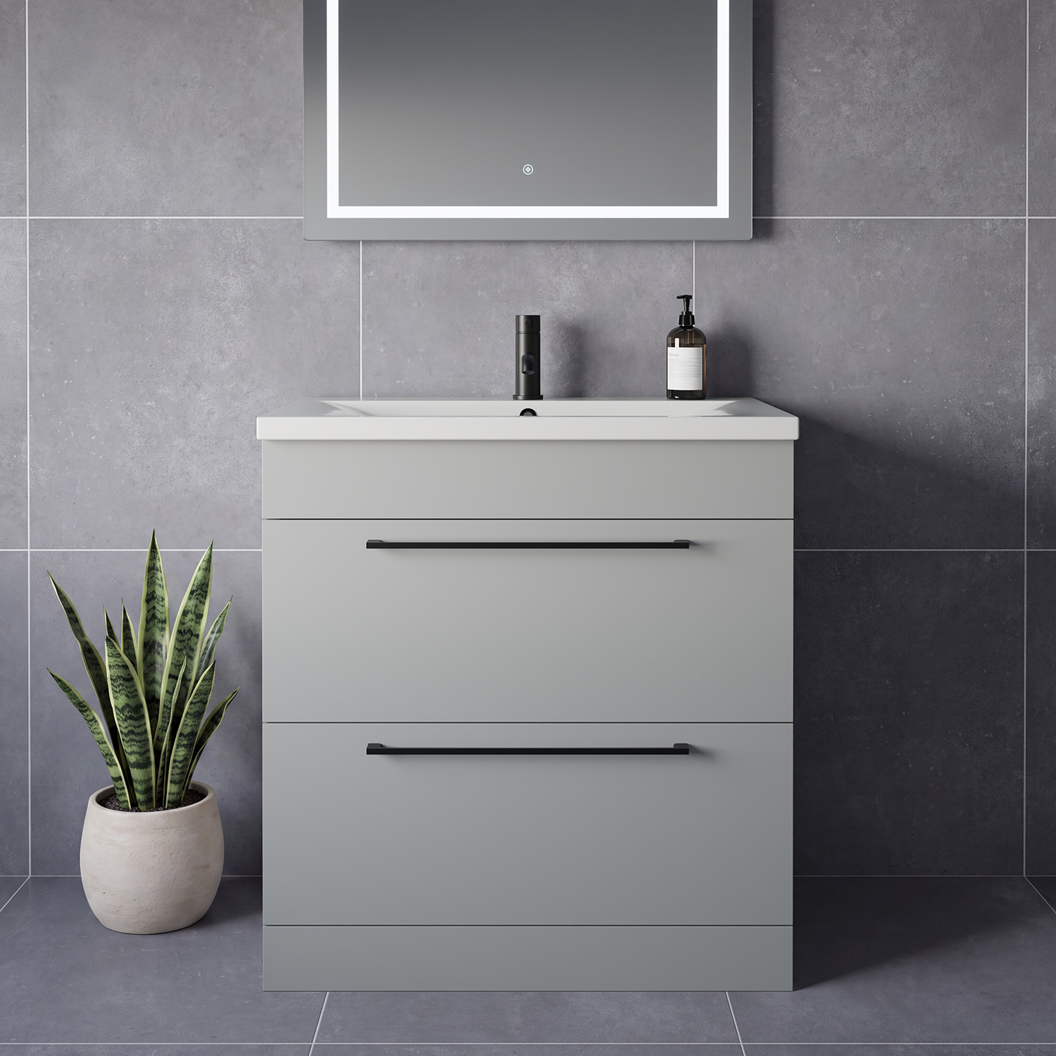 Napoli 460 2 Drawer Vanity Unit with Glide Basin