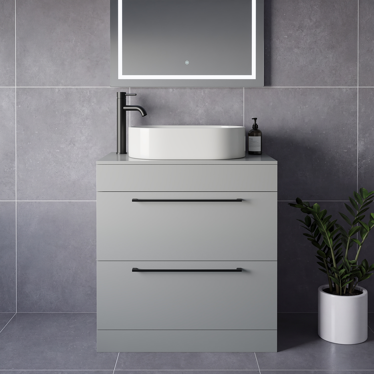 Napoli 460 2 Drawer Vanity Unit for Countertop Basins