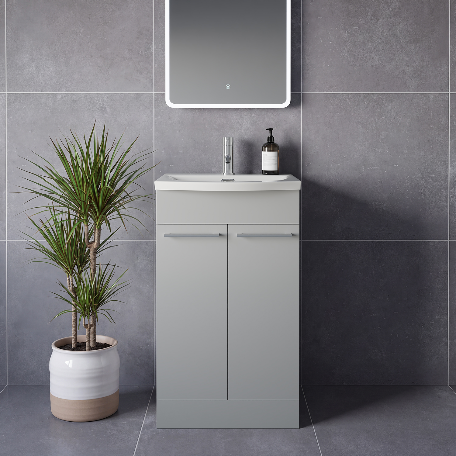 Napoli 390 2 Door Vanity Unit with Arc Basin