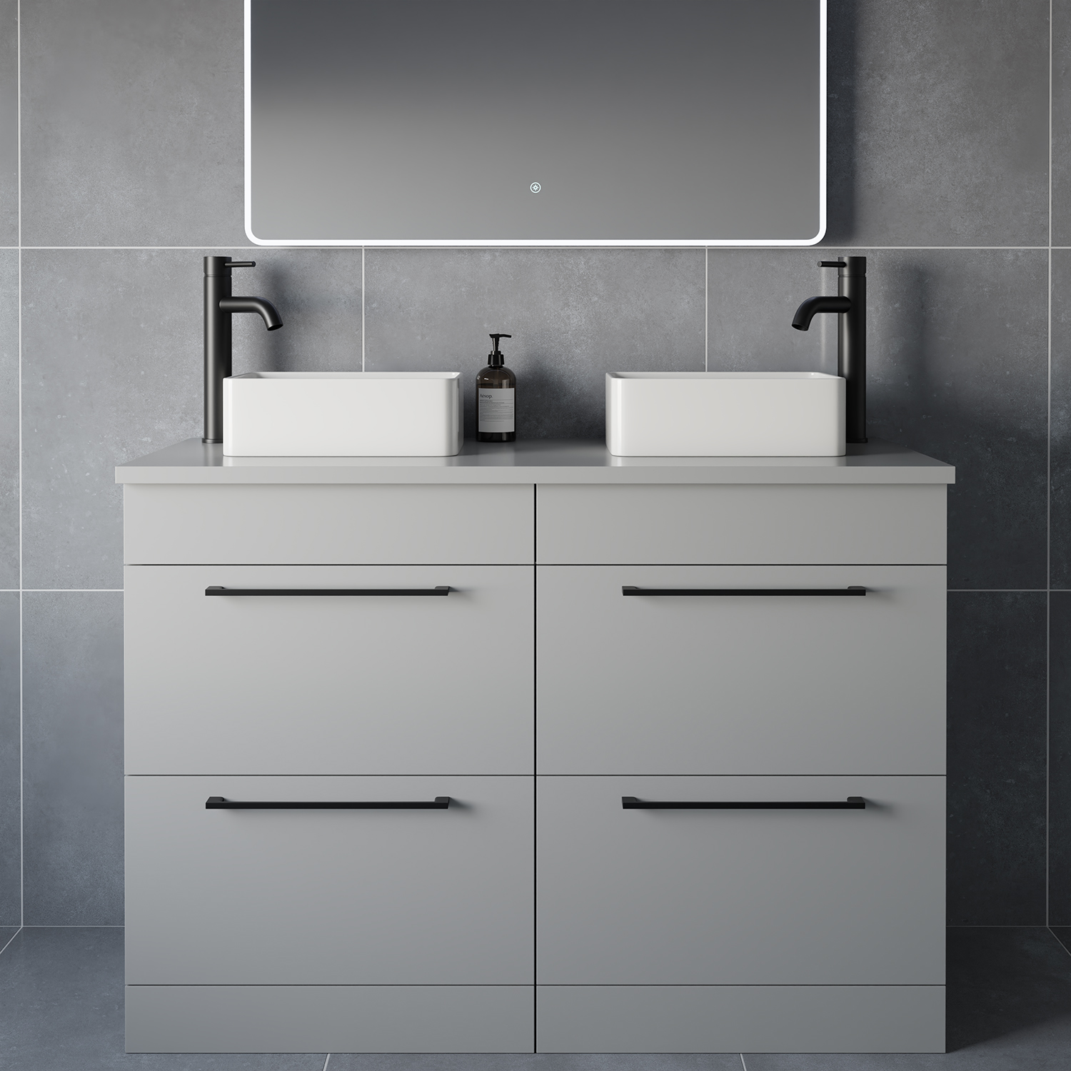 Napoli 460 4 Drawer Vanity Unit for Countertop Basins