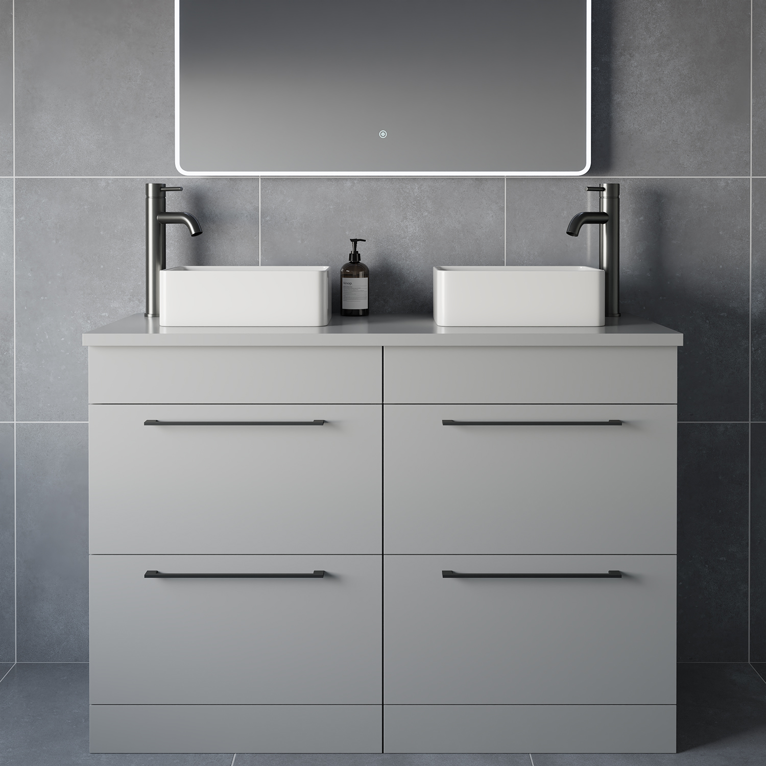 Napoli 460 4 Drawer Vanity Unit for Countertop Basins
