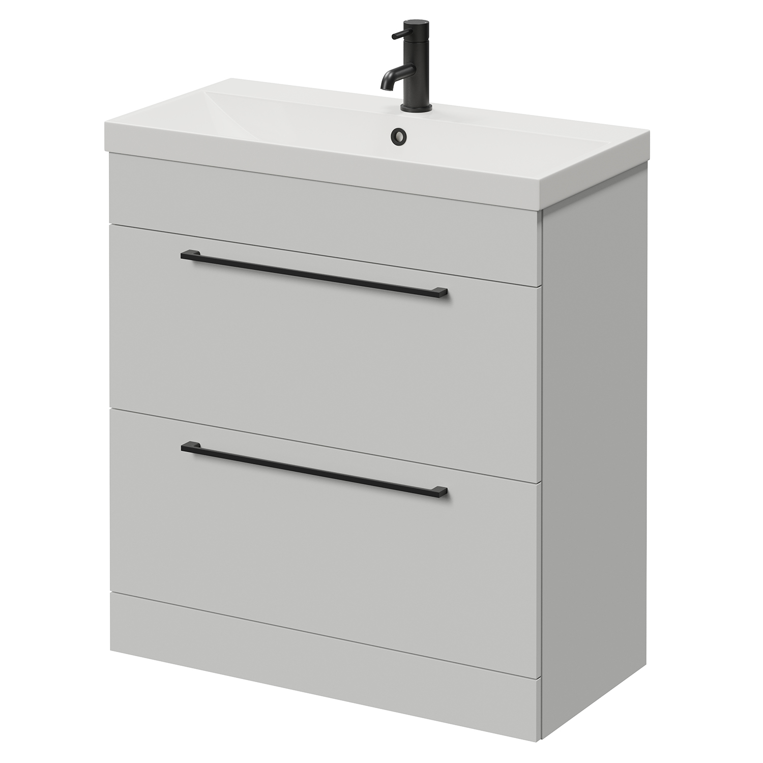 Napoli 390 2 Drawer Vanity Unit with Rimini Basin