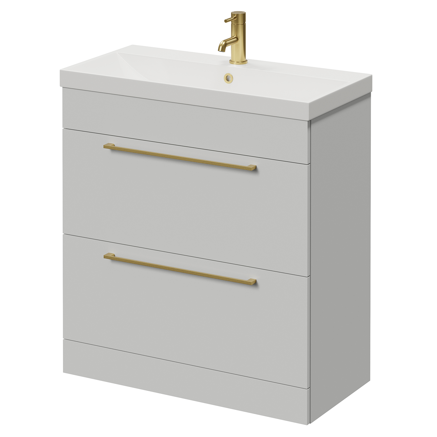 Napoli 390 2 Drawer Vanity Unit with Rimini Basin